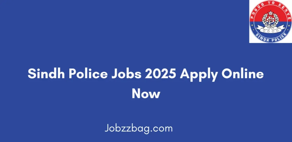 Sindh Police Jobs 2025 Apply Online Now